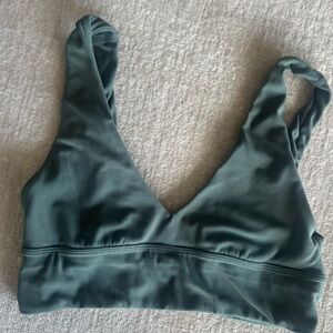 Lululemon Align V-Neck Bra in Dark Forest